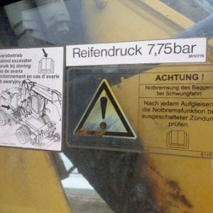 foto 18t dvoucestný kolej. bagr mobilní Terex 1404 ZW pouze na export